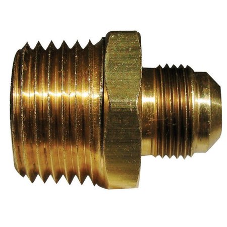 JMF Company 1/4 in. Flare X 1/4 in. D Male Brass Connector 41164